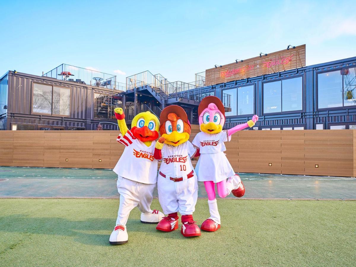 Rakuten Stay X Eagles 202 With Roof Balcony Szendai Kültér fotó